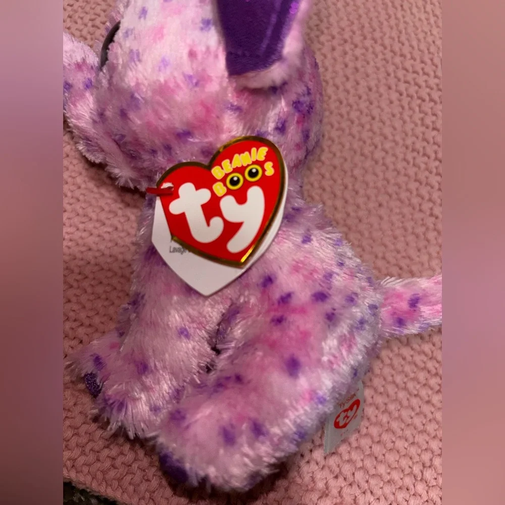 Ty Beanie Boos Eva Pink Elephant Plush